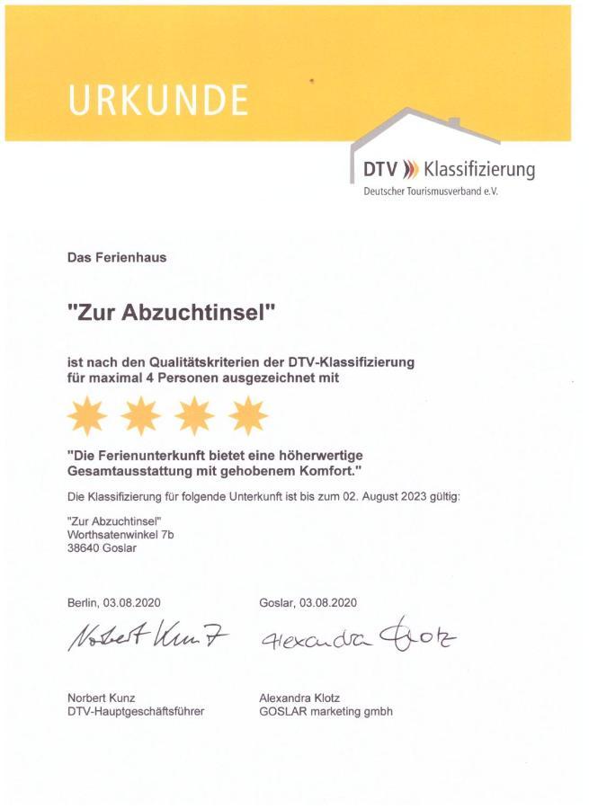Ferienhaus Zur Abzuchtinsel Goslar Eksteriør billede